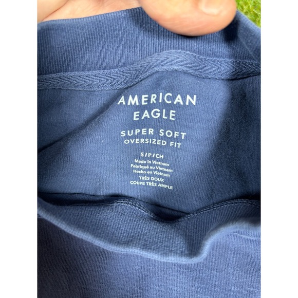 American Eagle Mens Long Sleeve Super Soft Oversized Fit Tee Shirt - Picture 2 of 4